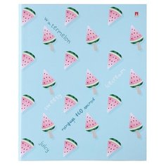 Тетрадь на кольцах, 160 листов в клетку «Арбузики», твёрдая обложка, глянцевая ламинация, со сменным блоком Альт