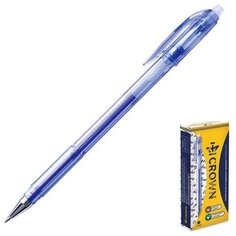 Ручка гелевая стираемая Crown Erasable Jel, узел 0.5 мм, чернила синие