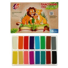 Пластилин 16 цветов 240 г ZOO Луч