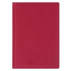 Ежедневник недатированный А5+, 136 листов Velvet, твёрдая обложка из искусственной кожи, фуксия Bruno Visconti