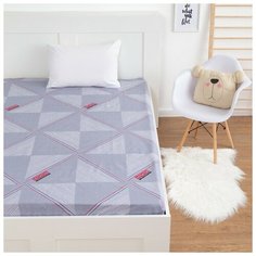 Простыня LoveLife "Мотивация", серый, 150*215 см, 125 г/м2, сатин, 100 % хл