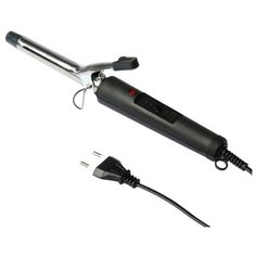 Плойка LuazON LW-03, 30 Вт, алюминиевое покрытие, d=16 мм, 180°С, черная