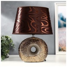 Лампа настольная 36668/1 E14 40Вт кофе- золото H37 см Risalux