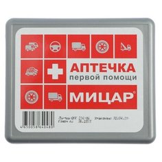 Автомобильная аптечка первой помощи №1 "Мицар" дорожная, футляр мини ФЭСТ