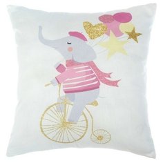 Подушка "Крошка Я" Слоник, 40х40 см, 100% хлопок, синтепон