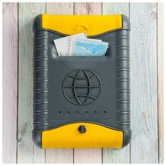 Ящик почтовый, пластиковый, «Стандарт», с щеколдой, с накладкой, серый Цикл