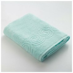 Полотенце махровое Love Life Border 70*130 светло- голубой,100% хлопок,360 г/м2