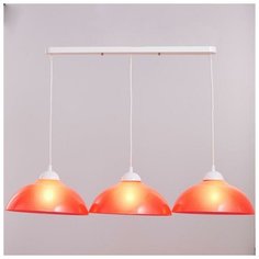 Люстра 2211/3 3х15Вт Е27 красный Bayer Lux