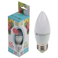 Лампа светодиодная ASD LED- СВЕЧА- standard, Е27, 5 Вт, 230 В, 4000 К, 450 Лм
