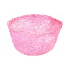 ELITUPAK Кашпо, сизаль, круг, диффенбахия ярко-розовая 8 х 17 см