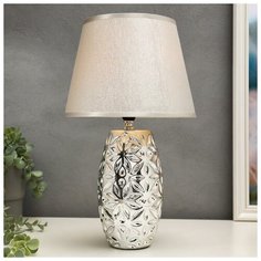 Лампа настольная 16147/1SL E14 40Вт серебро 22х22х38 см Risalux