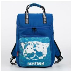 Рюкзак- сумка, отдел на молнии, наружный карман, цвет синий Centrum