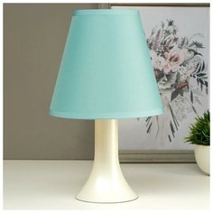 Лампа настольная 032004 1хЕ14 15Вт светло- бирюзовый d=18 см, h=28,5 см Risalux