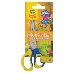 Ножницы детские 12,5 см Мульти- Пульти «Приключения Енота», ассорти, европодвес