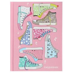 Ежедневник недатированный А6, 128 листов в клетку «Кеды. Праздник», твёрдая обложка, глянцевая ламинация, блок 55 г/м2 Альт