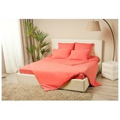 Простыня на резинке «Купу- купу», 160х200х20 см, коралл, трикотаж Kupu Kupu