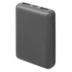 Внешний аккумулятор Deppa NRG Power, 2 USB, 10000 мАч, 2.1 A, серый