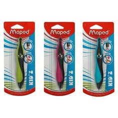 Циркуль пластиковый с грифелем Maped Kidz, c безопасной иглой