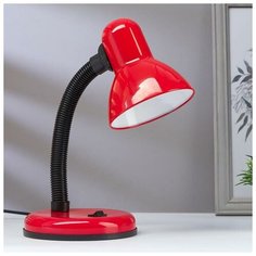 Лампа настольная светодиодная 8Вт LED 750Лм 14xSMD2835 шнур 1,5м красный Уютель