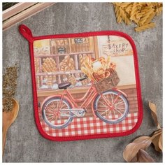 Прихватка "Bakery house" 19х19 саржа,100% х/л, ватин 250г/м2 Этель