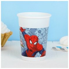 Стаканы пластиковые «Человек- паук», 200 мл, набор 8 шт. Procos