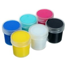 Краска акриловая, набор 6 цветов х 20 мл, Calligrata Pearl перламутровые (морозостойкая), в картонной коробке