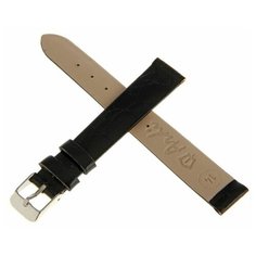 Ремешок для часов, женский, 14 мм, натуральная кожа, чёрный Ardi