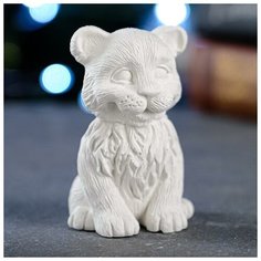 Хорошие сувениры Фигурка под раскраску "Тигренок сидит" 8см