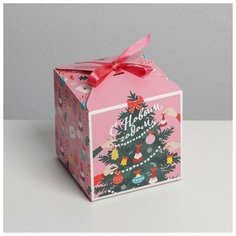Дарите Счастье Коробка складная «Наряжаем ёлку», 12 ? 12 ? 12 см