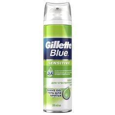 Гель для бритья Blue Sensitive Gillette 2 шт