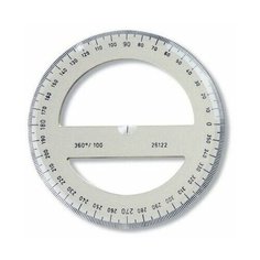 Транспортир 360*/10 см Koh- I- Noor, дымчатый