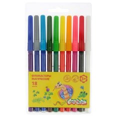 Фломастеры 18 цветов «Каляка- Маляка», 9+1 шт, магические, вентилируемый колпачок