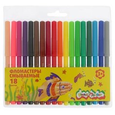 Фломастеры 18 цветов «Каляка- Маляка», вентилируемый колпачок