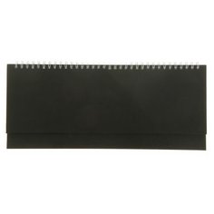 Планинг недатированный, 64 листа на гребне, Черный, бумвинил Альт