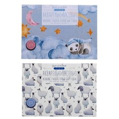 Альбом для акварели и пастели А4, 20 листов, картонная обложка, ВД- лак, блок 200 г/м2, микс Bruno Visconti