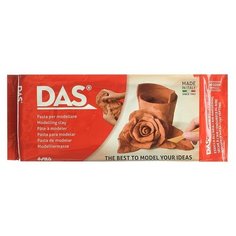 Паста для моделирования отвердевающая на воздухе Das, 500 г, терракотовая