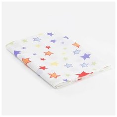 Пеленка бязь размер 75х120 см, цвет микс, х/б 100, 120гм, 12400 Эдельвейс