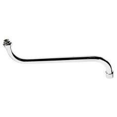 Излив для смесителя ZEIN, S- образный, нерж. сталь, по оси 30 см, аэратор пластик, сетка металл