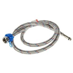 Подводка для смесителя AquaKratos, М10х35 мм, 120 см, нерж. сталь, с ключом для монтажа