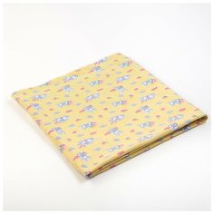 Пеленка, размер 75х120 см, кулирка, цвет микс 1210 Детская линия