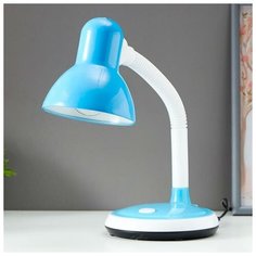 Лампа настольная 16113/1BL E27 40Вт голубой 14,5х16,5х40,5 см Risalux