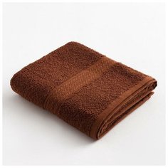 Полотенце махровое "выгода" 50х80 см, цв. коричневый 100% хлопок