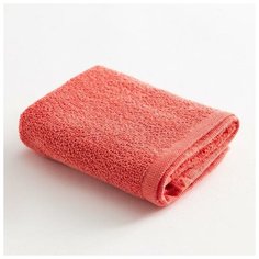 Полотенце махровое Экономь и Я 50х80 см, цв. коралловый, 100% хл, 260 гр/м2