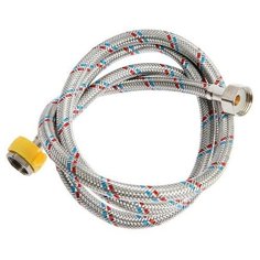 Подводка гибкая для воды ZEIN, 1/2", гайка- гайка, 150 см, с ключом для монтажа