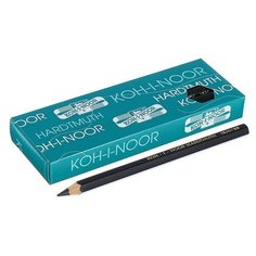 Карандаш утолщенный чернографитный 5.6 мм, Koh- I- Noor Jumbo Black Star 1820 8B, L=175 мм