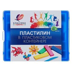 Пластилин 10 цветов 200 г «Классика Луч
