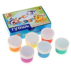 Гуашь 6 цветов х 15 мл «Перламутровая Луч