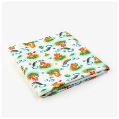 Пеленка, размер 90 х120 см, кулирка, цвет микс 1157 Детская линия