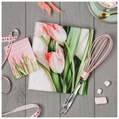 Набор подарочный "Весеннее настроение" полотенце 40х73 см, венчик кух. Этель