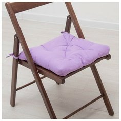 Набор подушек для стула 35х35 см 2шт, цв фиолетовый, бязь, холлофайбер Адель